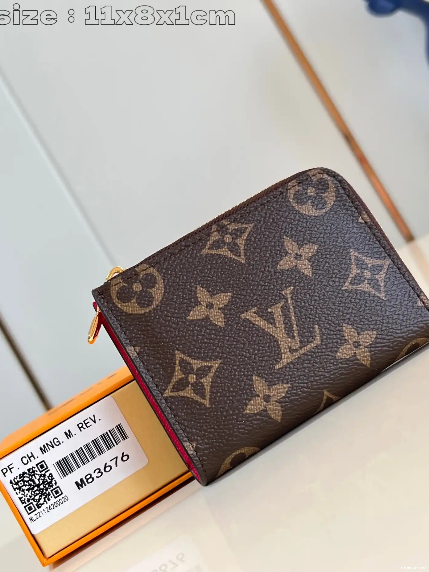 Aaa replica ru Compact Wallet-11*8.5*1.5CM Vuitton Noa Louis 0514